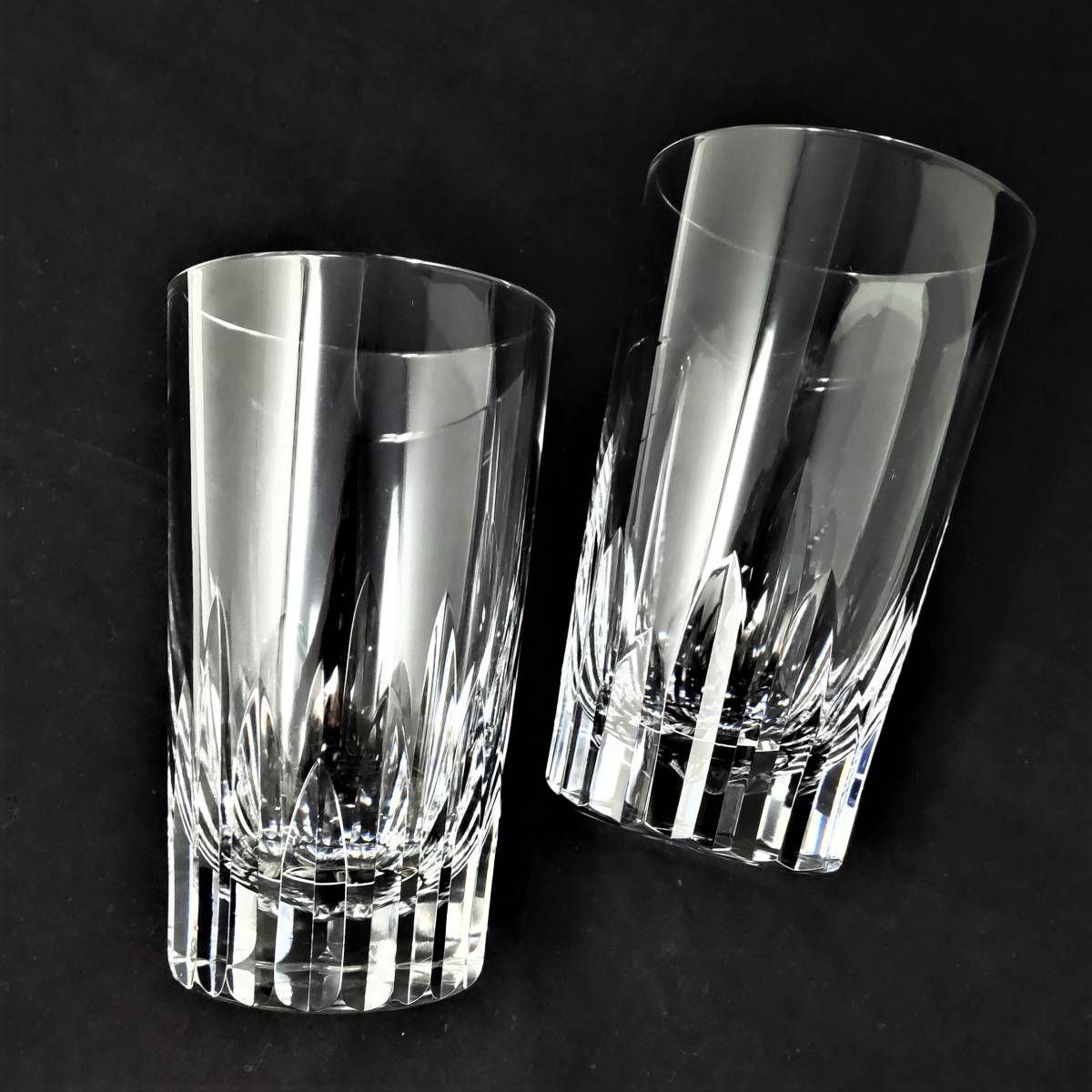 重厚感あふれる Baccarat オールドバカラ ELBE エルベ グラス 2客 