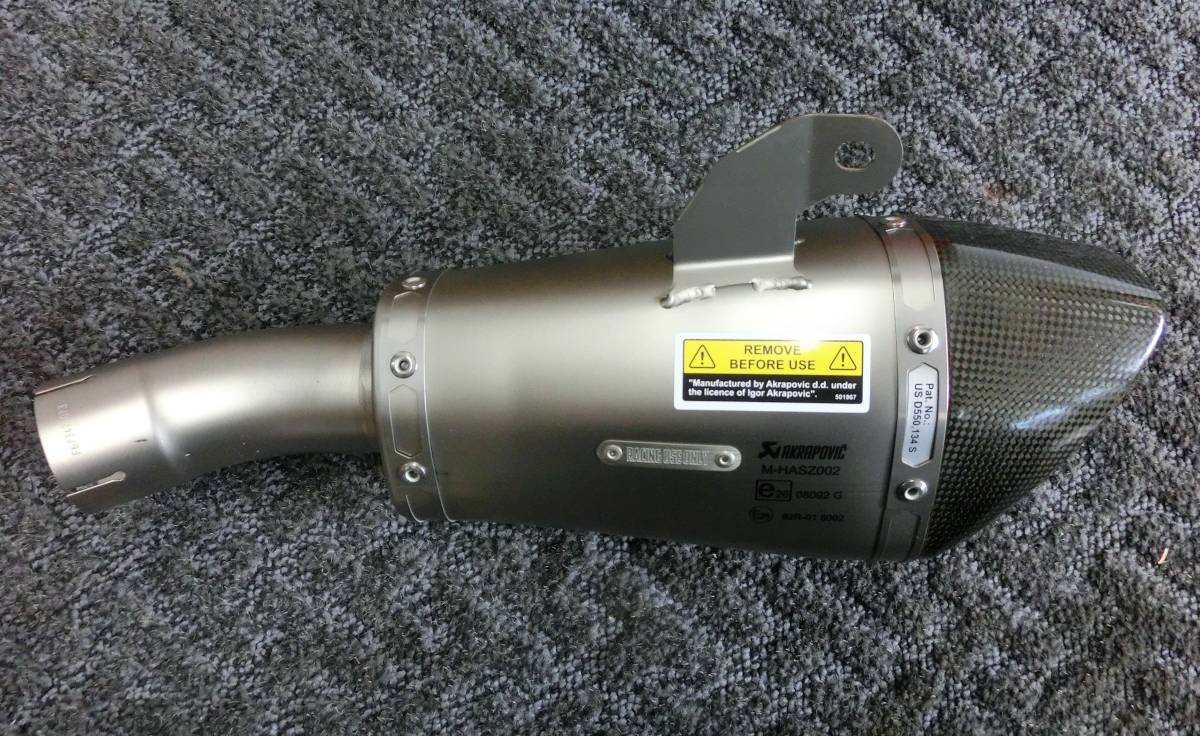 GSX-S1000 GSX-S1000F AKRAPOVIC スリップオンライン チタンコニカル 