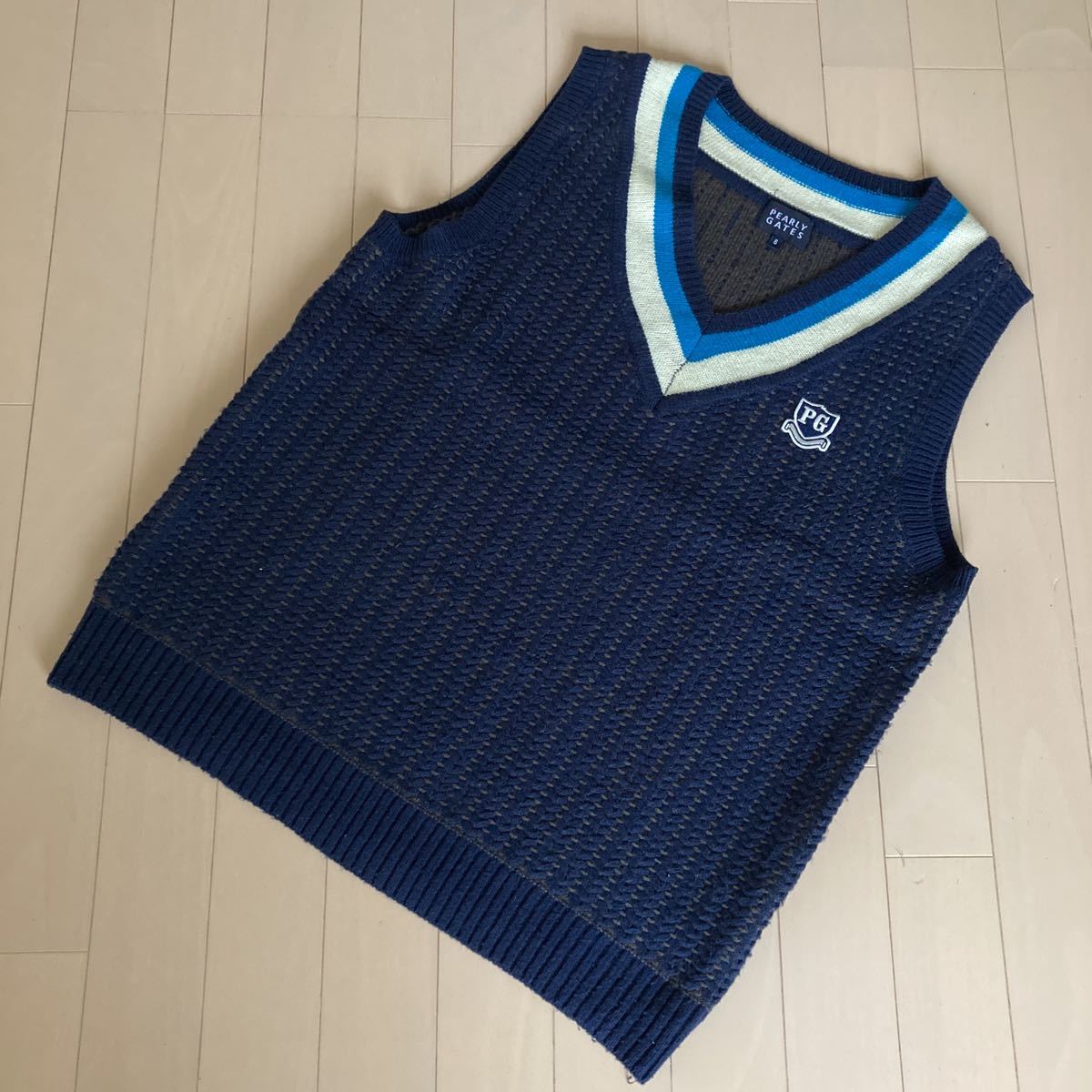 パーリーゲイツ PEARLY GATES サイズ6 チルデンベスト ネイビー系