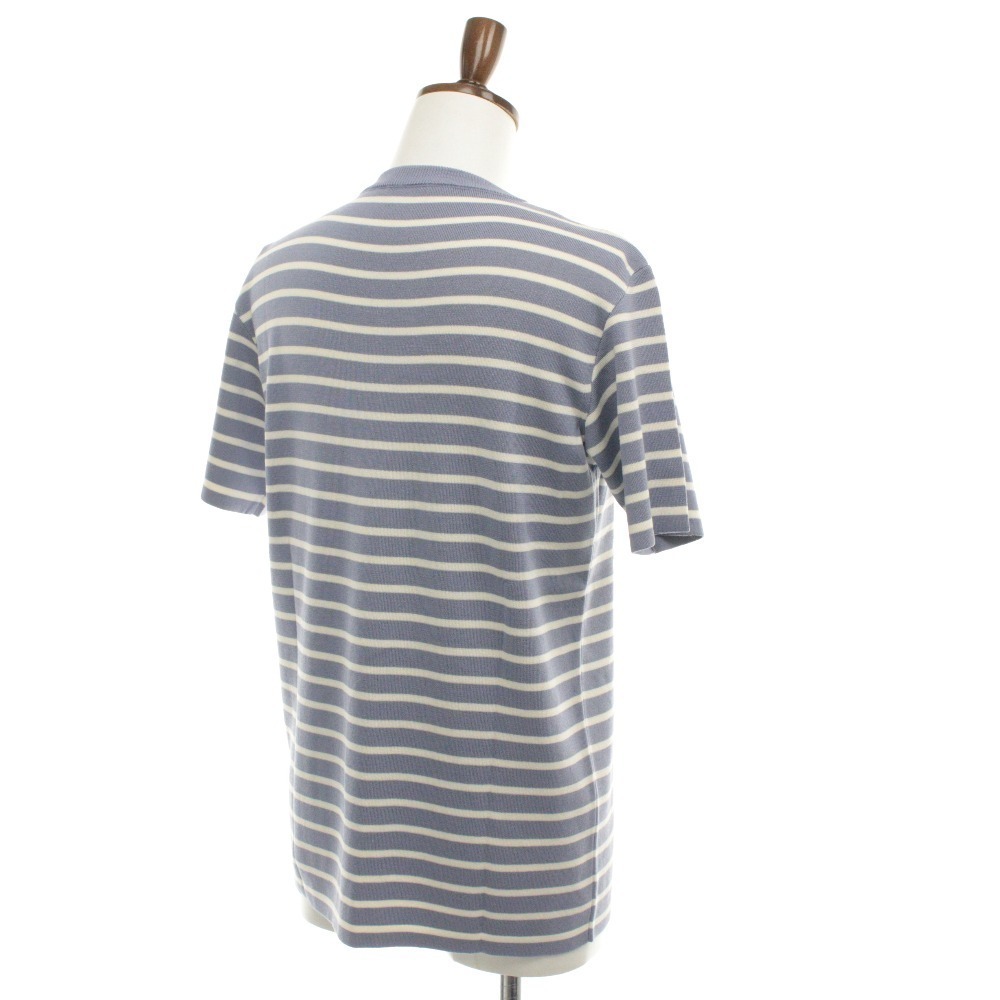 1円□ DIOR ディオール 21SS ロゴボーダー 半袖ニット カットソー 半袖  