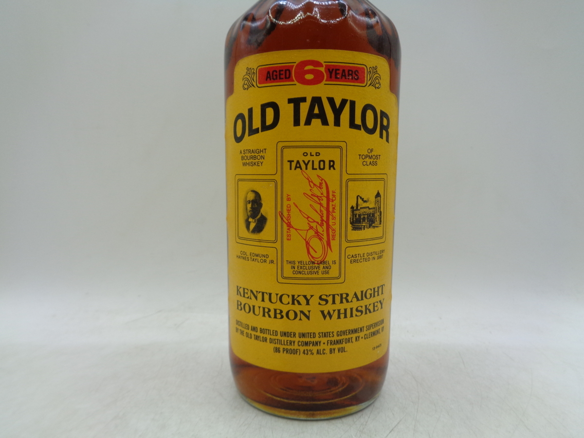 同梱OK商品】OLD TAYLOR 6年 オールド テイラー バーボンウイスキー 未