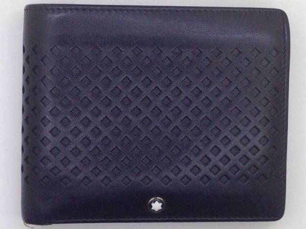 MONT BLANC モンブラン レザー 二つ折り財布 ブラック