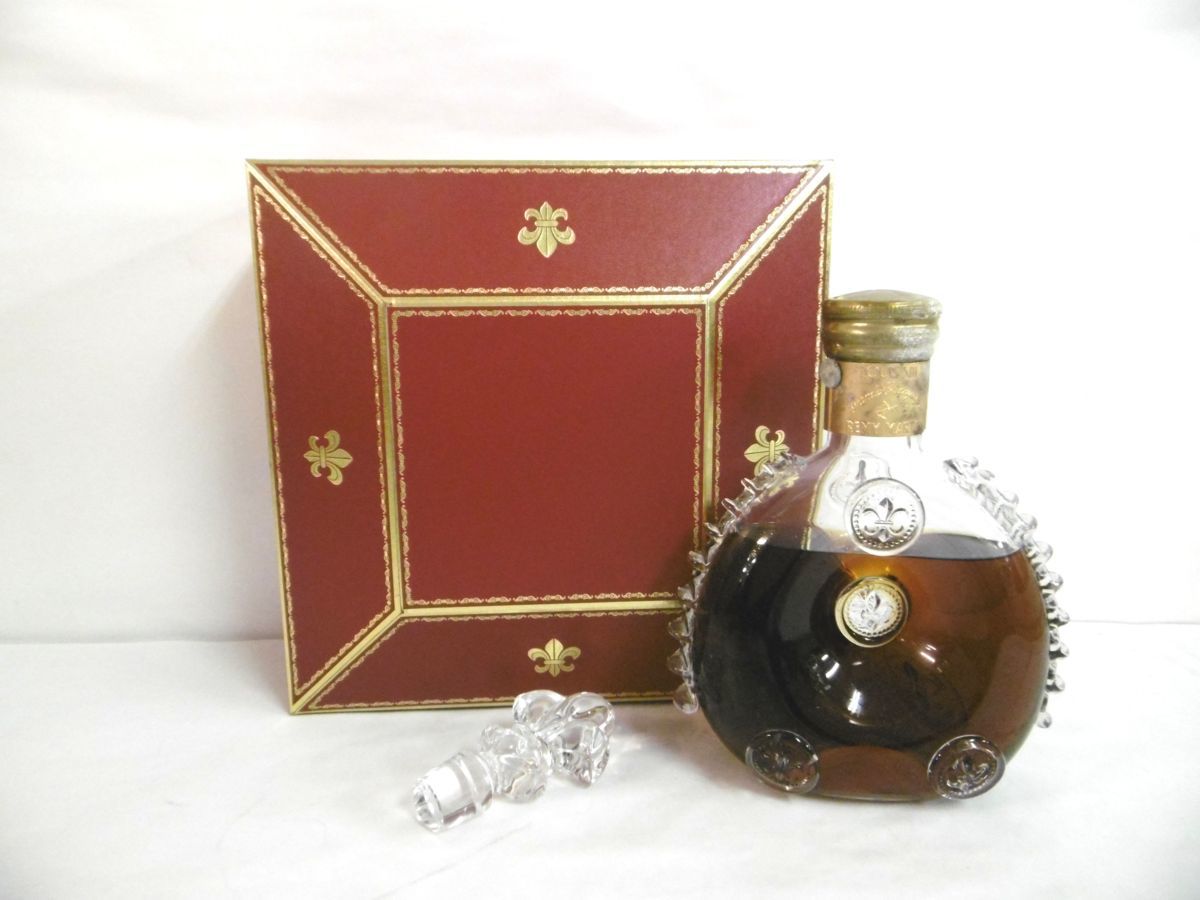 1円 スタート 古酒 未開栓 REMY MARTIN LOUIS Xlll ルイ13世 金キャップ バカラ クリスタル 700ml 40% 液面低下 漏れ跡有 箱 替栓 A13778yE