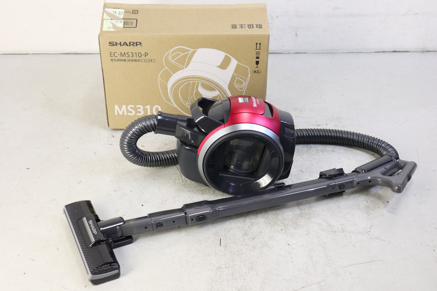 ★シャープ ★キャニスターサイクロンクリーナー EC-MS310-P★自動アシスト機能付 パワーヘッドタイプ ピンク★230v13