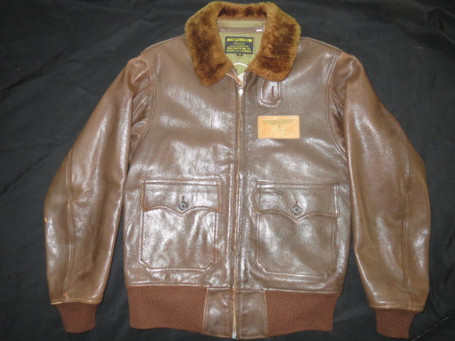 旧リアルマッコイズ REAL McCOY'S AN6552 ゴートスキン BROWN 38(M-422AN-jG-1A-2)