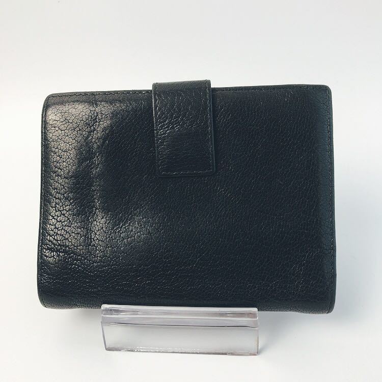 美品】LOEWE ロエベ アナグラム 二つ折り財布 ブラック ロエベ LOEWE