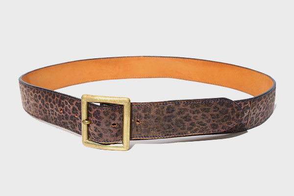 visvim VISVIM ビズビム LEOPARD BELT 40mm レオパード レザー ベルト