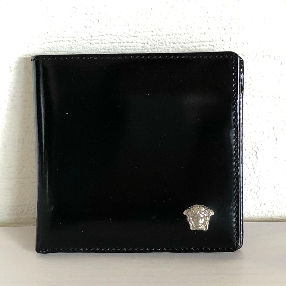 ヴェルサーチ VERSACE 長財布 - エナメル メデューサ ロゴ金具 