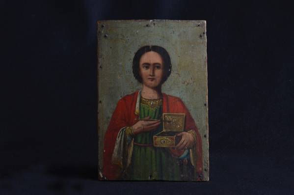 19世紀ロシアイコン守護聖人パンテレイモン宗教聖画