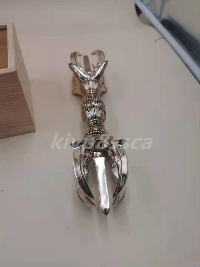 密教法具 寺院仏具」極上品 真言宗 五鈷杵 人形杵 仏具 銅製 磨き