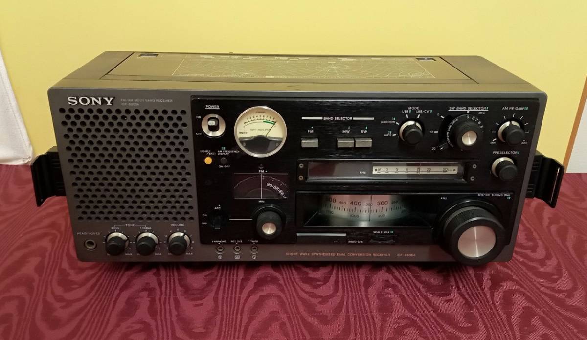 SONY マルチバンドレシーバー FM/AM ICF-6800A】ラジオ ジャンク