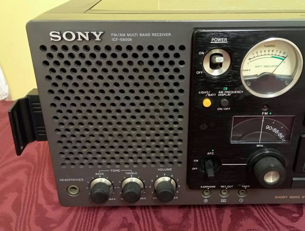 SONY マルチバンドレシーバー FM/AM ICF-6800A】ラジオ ジャンク