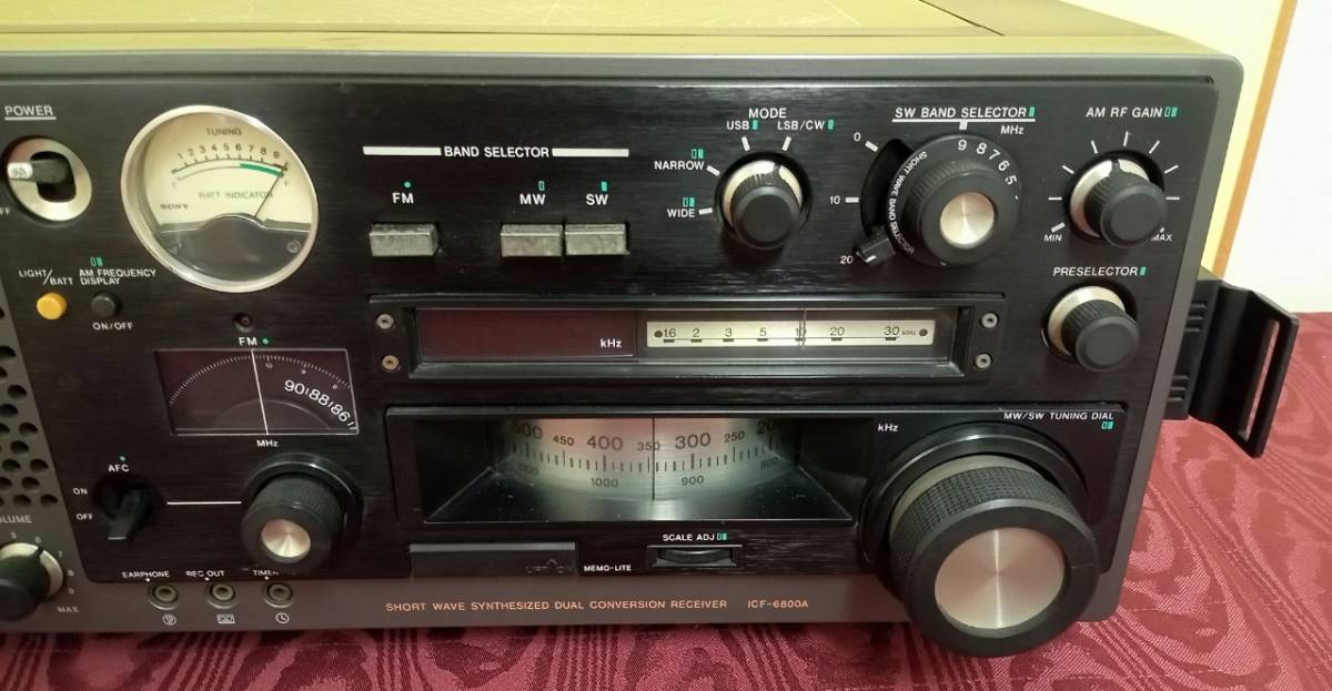 c*n様 SONY ICF-6800A マルチバンドレシーバーラジオ SONY マルチバンドレシーバー FM/AM ICF-6800A】ラジオ ジャンク
