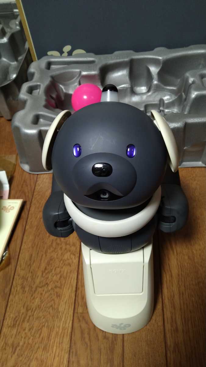 【ジャンク】SONY AIBO ERS-312 アイボ マカロン 付属品多数 AIBO ERS-312 マカロン AIBO-ware 2種 バッテリーx2 他付属品一式付き