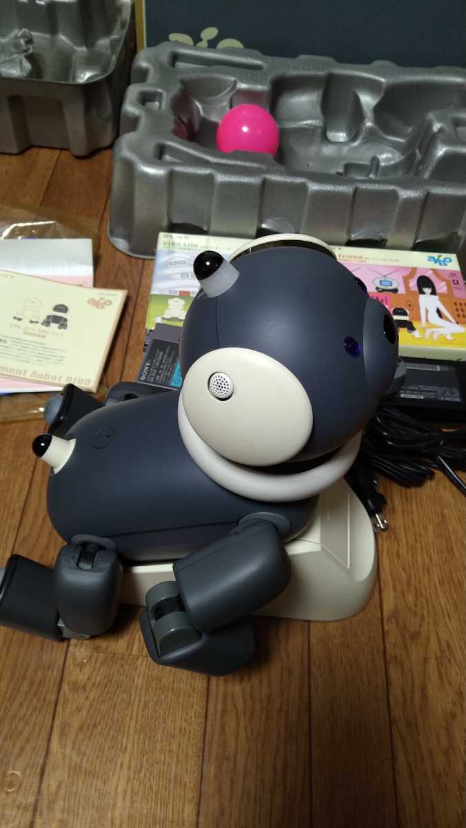 AIBO ERS-312 マカロン AIBO-ware 2種 バッテリーx2 他付属品一式付き