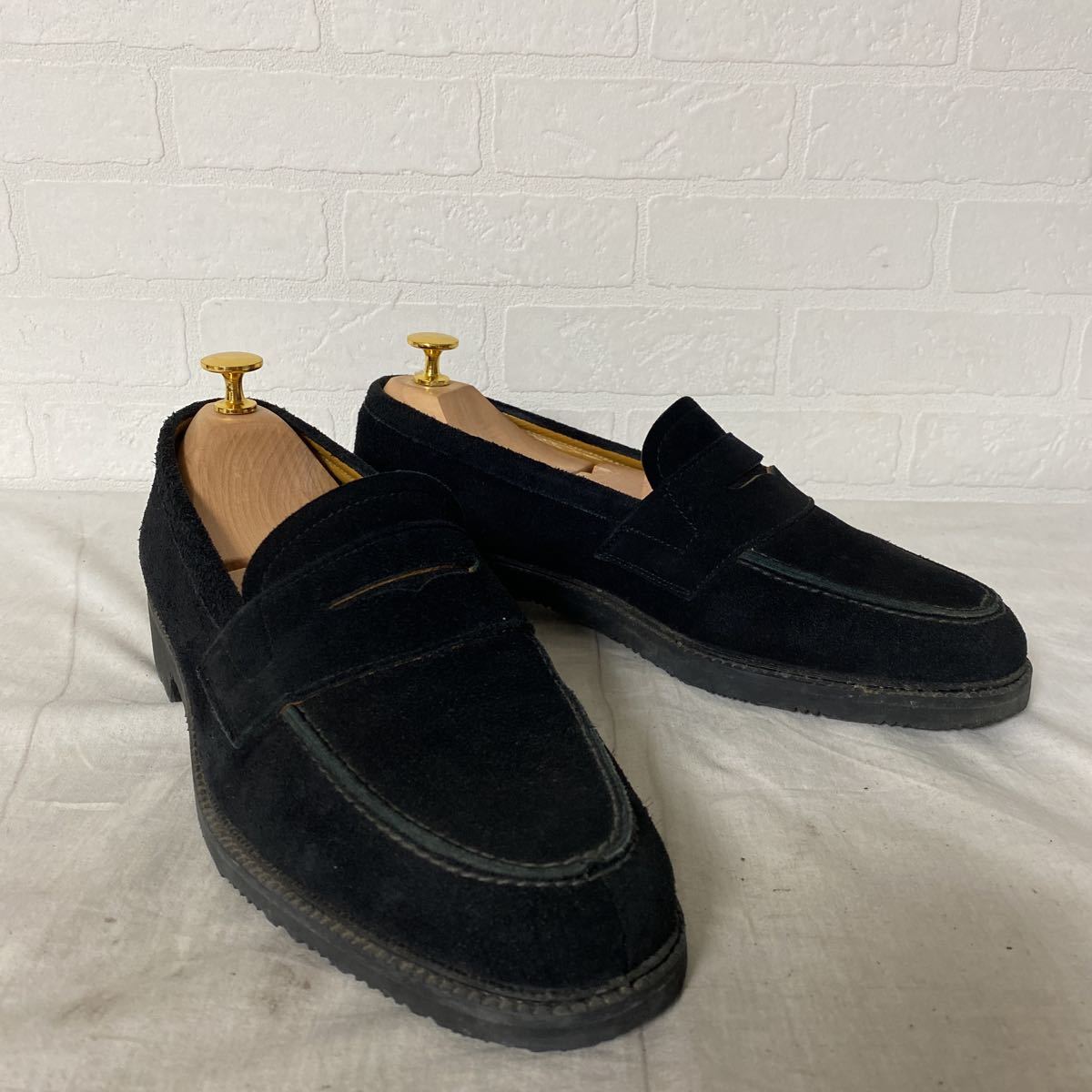 2294 Regal リーガル ローファー ペニーローファー スエードシューズ 25 5 メンズ ブラック 25 5cm 売買されたオークション情報 Yahooの商品情報をアーカイブ公開 オークファン Aucfan Com
