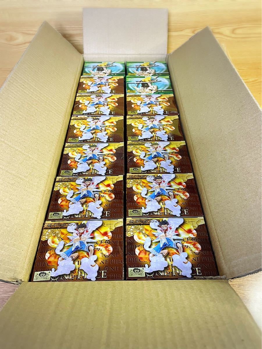 ワンピース 連携技フィギュア ゴムゴムの悪魔風三刀流羊肉jet六百煩悩攻城砲 1カートン まとめ売り ルフィ ゾロ サンジ One Piece One Piece 売買されたオークション情報 Yahooの商品情報をアーカイブ公開 オークファン Aucfan Com