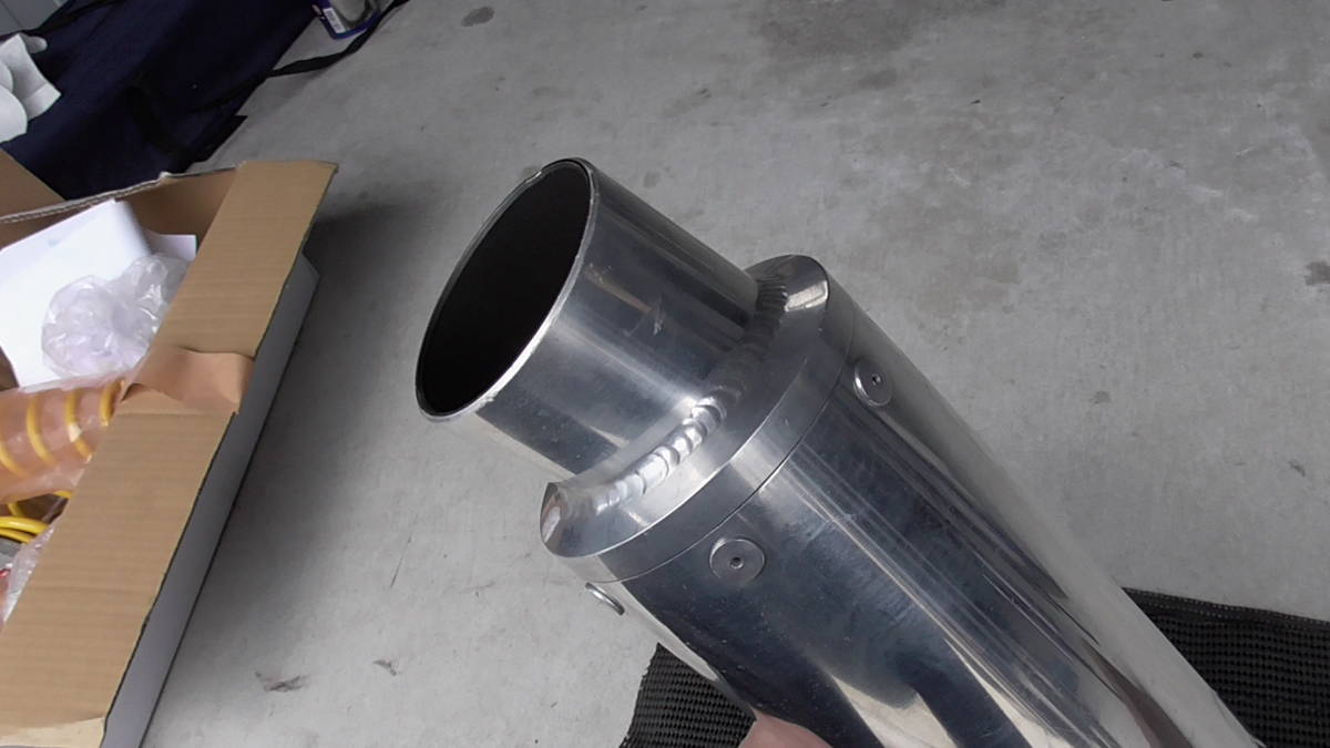 NITRO RACING(ナイトロレーシング) 汎用アルミサイレンサー 差込み60.5 