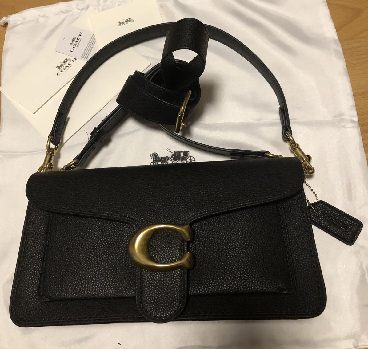 COACH コーチ タビー ショルダー バッグ ブラック 未使用 タビー COACH コーチ タビー ショルダー バッグ ブラック 未使用 タビー