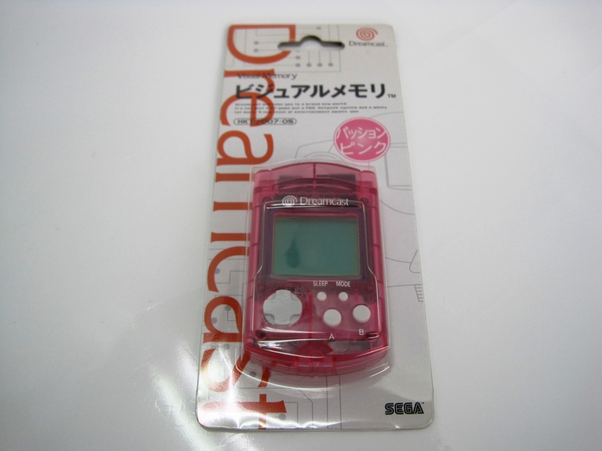 ○ドリームキャスト ビジュアルメモリ HKT-7007-05 パッションピンク 