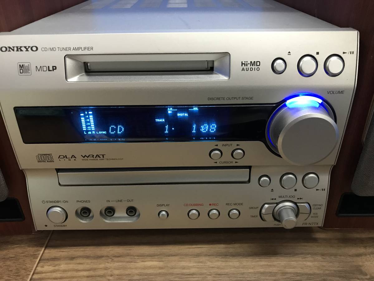 ONKYO CD/MDチューナーアンプ FR-N7TX/D-N7TX ジャンクB-2247 ONKYOCD