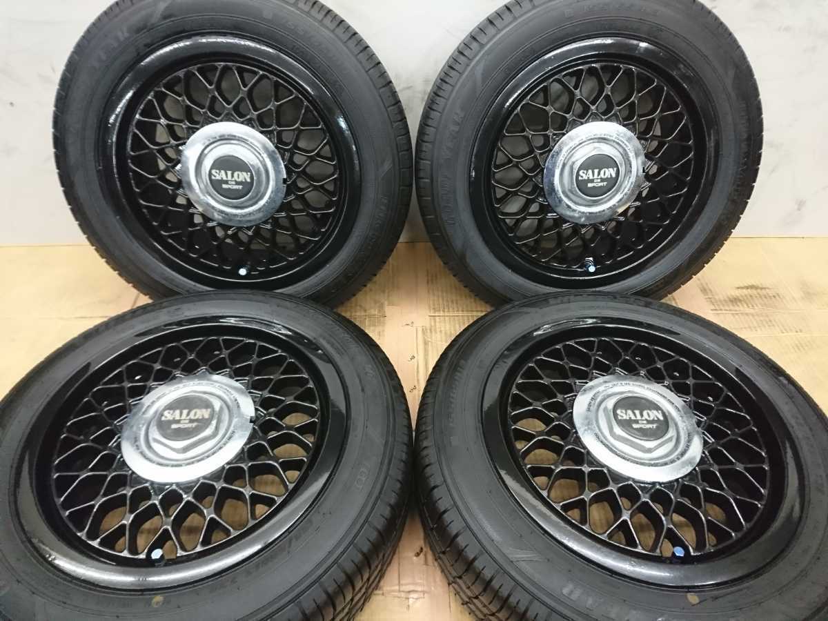 SALON DE SPORT 13×5.5J 4H +38 PCD100/114.3 21年製タイヤ 155/65R13