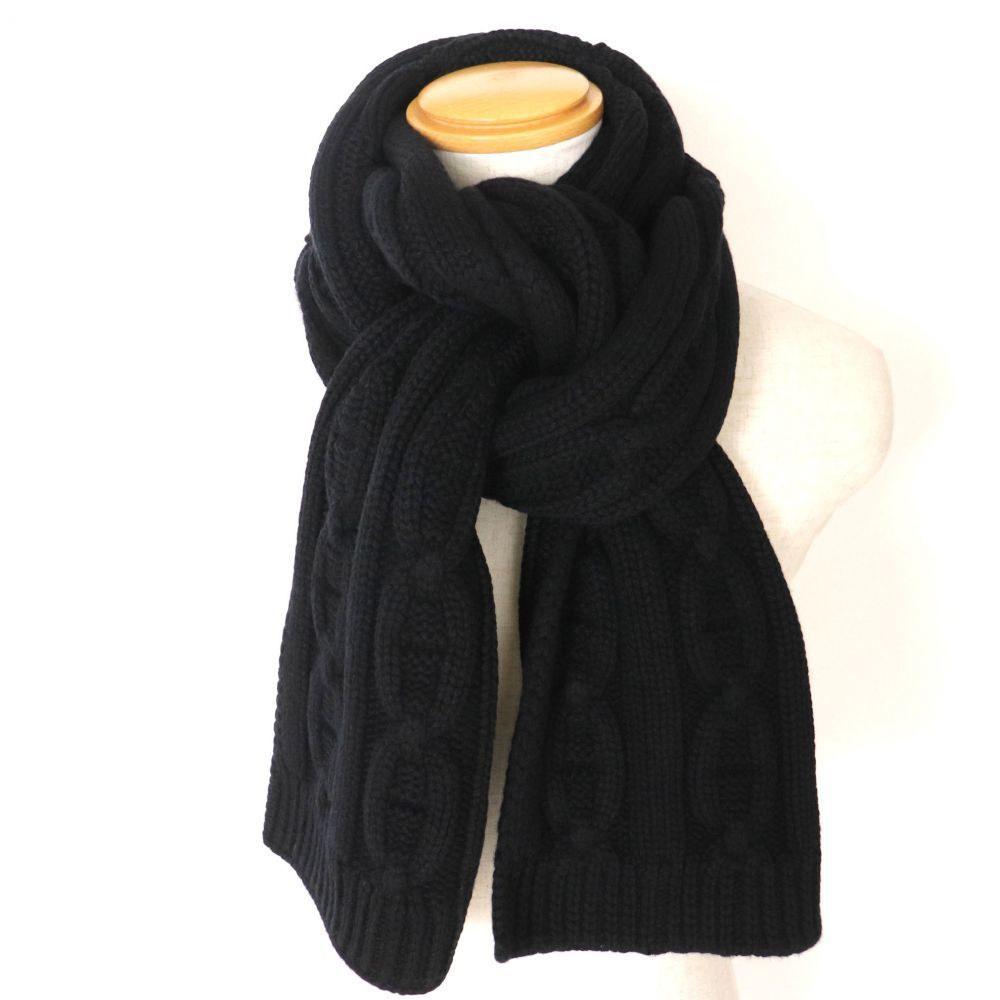 美品・難あり】HERMES エルメスマフラーシェーヌダンクル