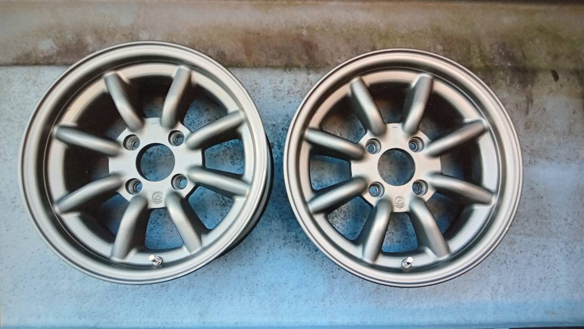 再出品 RSワタナベ 15インチ 6.5J 4穴 2本 旧車 ハコスカ 