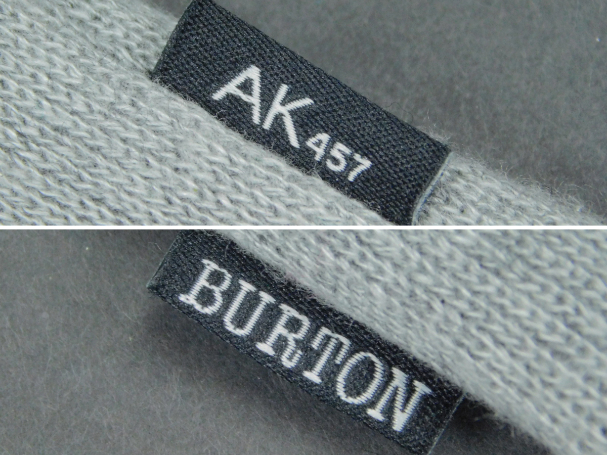 BURTON AK457 バートン ビーニー ニット キャップ ライトグレー 日本製