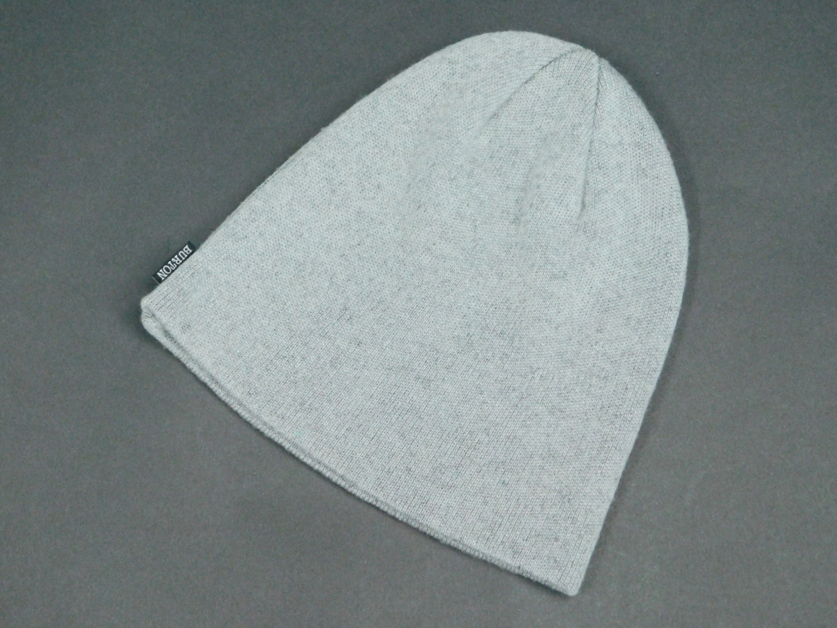 AK457 BURTON LOGOBEANIE グレー ビーニー ニットキャップ BURTON AK457 バートン ビーニー ニット キャップ ライトグレー 日本製