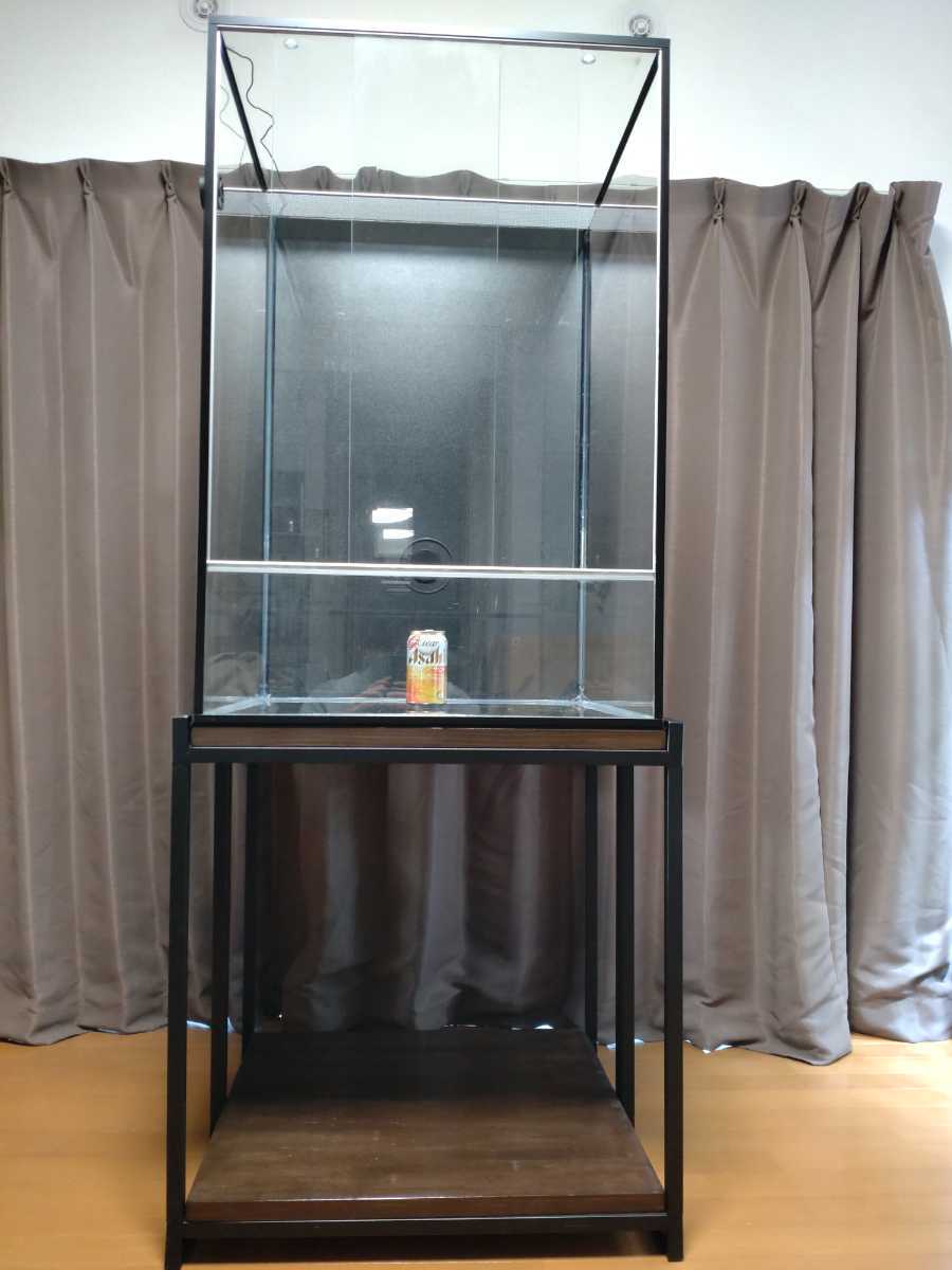 魚用品・水草 送料込 ガラス製 パルダリウムゲージ サイズW600×D300