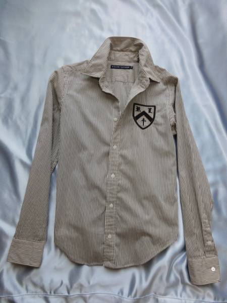 ★ラルフローレン★ストライプに胸元刺繍がアクセント♪ブラウス