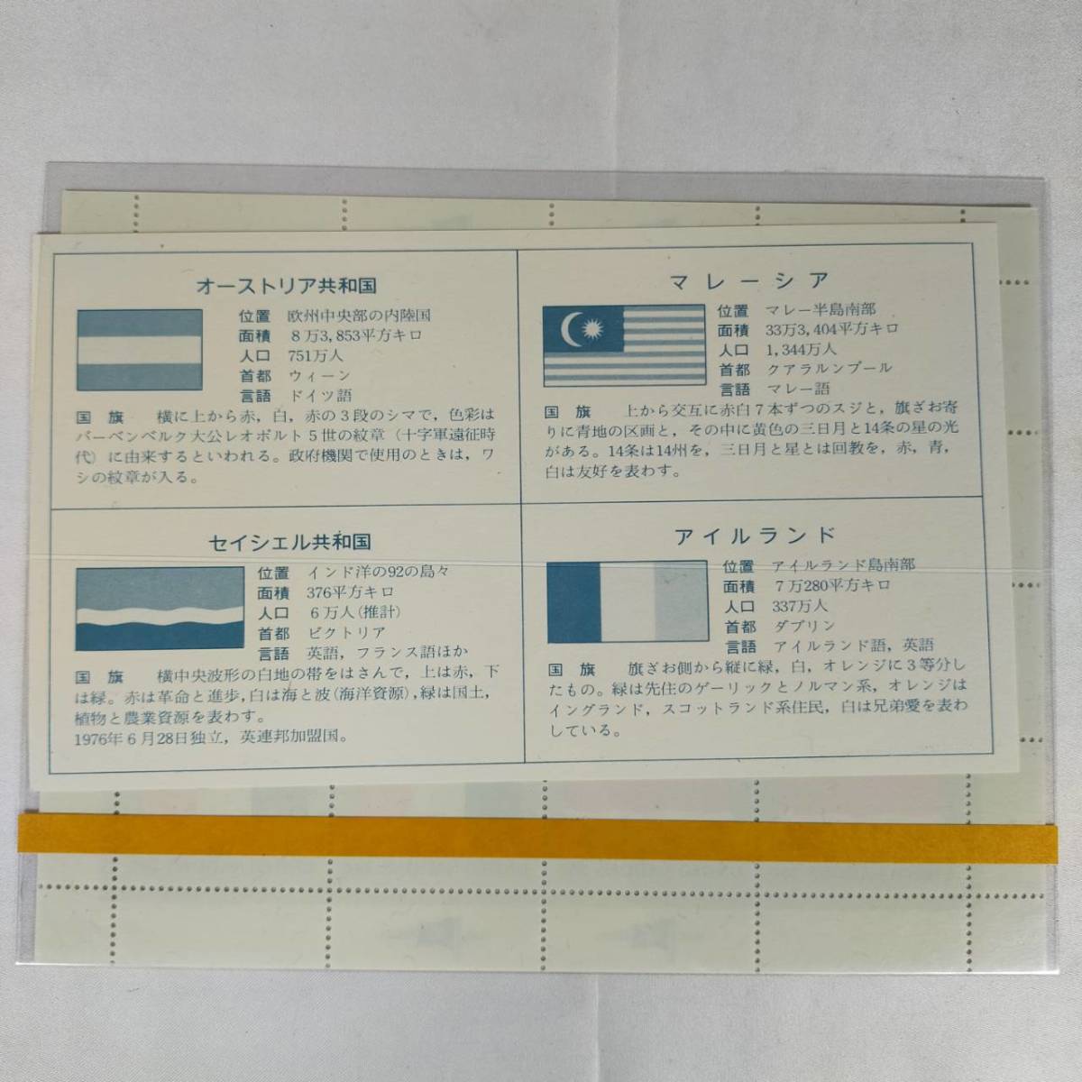 特別オファー 国連加盟国旗切手 フラッグシリーズ 第三次19年a オーストリア マレーシア セイシェル アイルランド Www Unitedgenetics Com