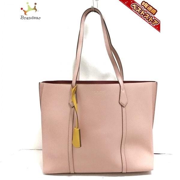 トリーバーチ TORY BURCH トートバッグ - レザー ピンク 美品 バッグ 