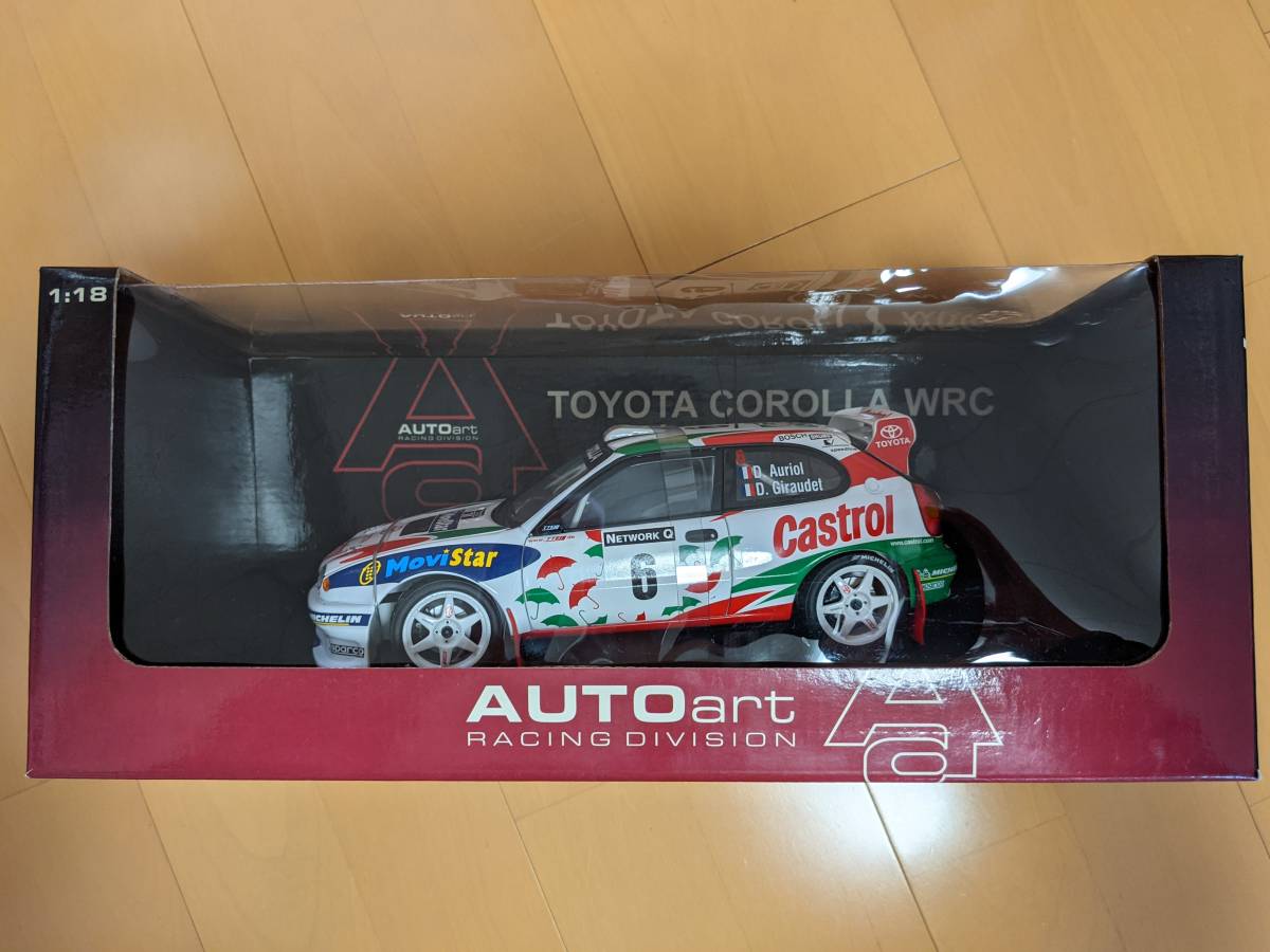 未使用品　AUTOart 1/18 TOYOTA COROLLA WRC #6 D.Auriol D.Giraudet 同梱不可