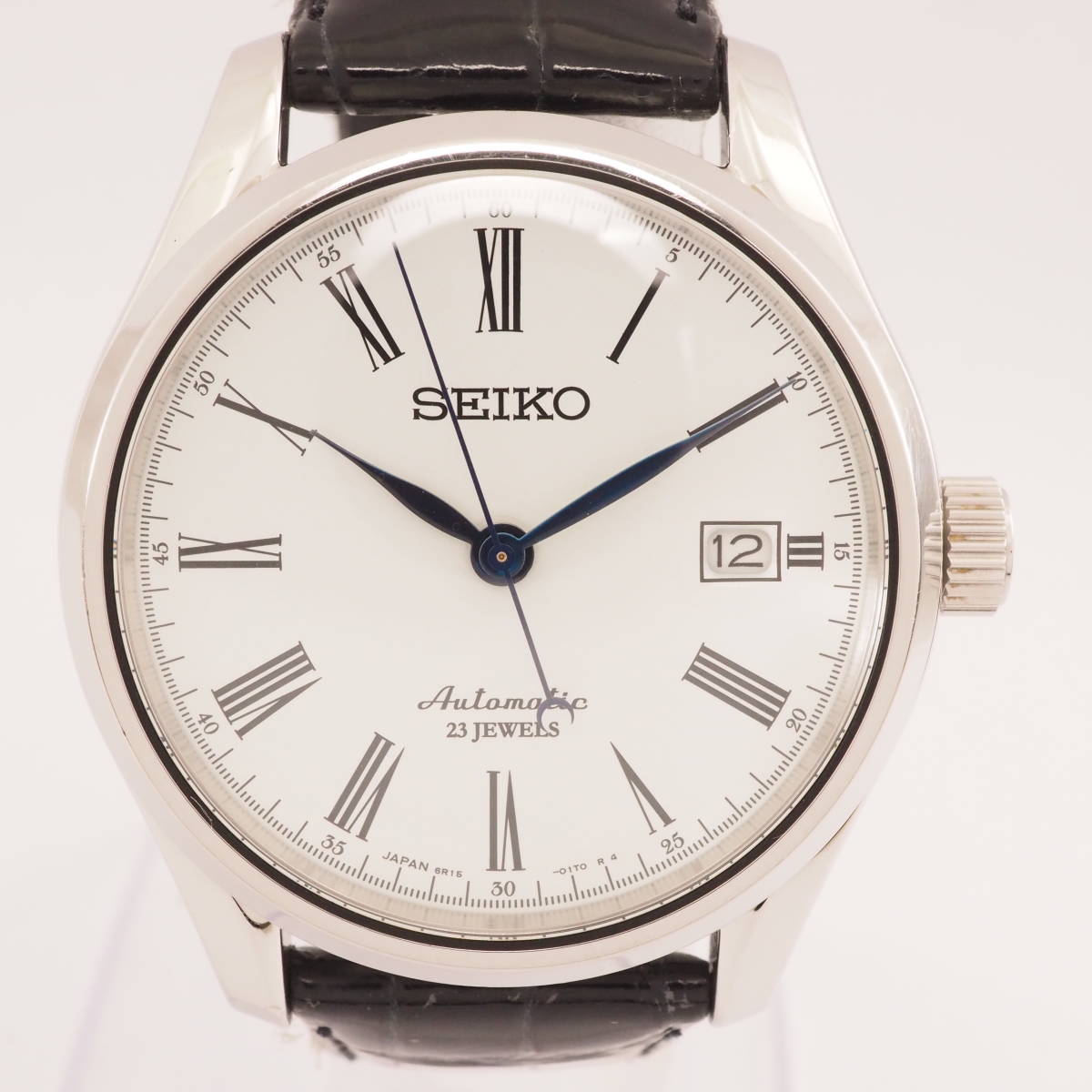 セイコー プレサージュ SEIKO 6R15-02P0 A4 6R15C デイト23石 自動巻 