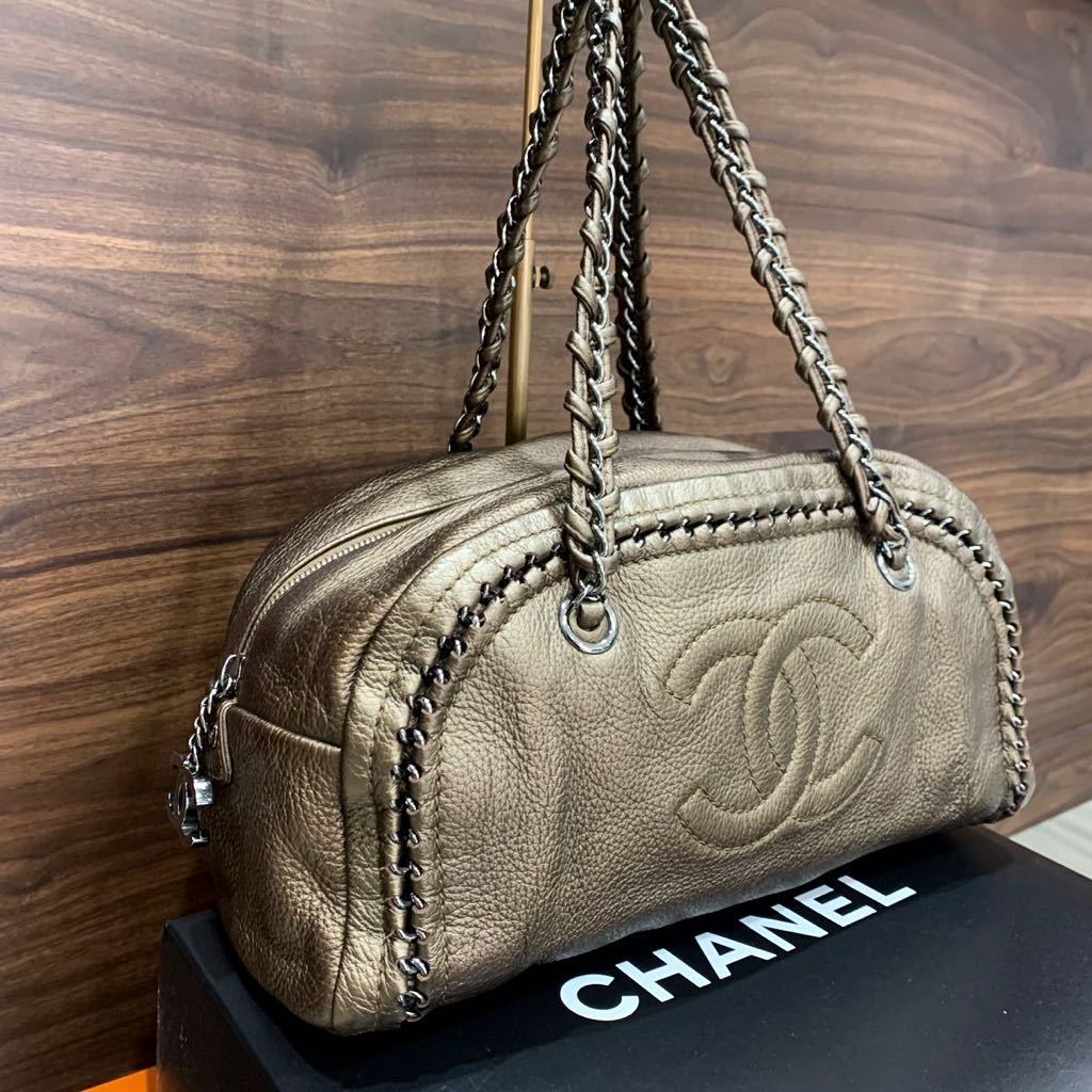 yuumi！CHANEL ラグジュアリーライン　チェーンボストン CHANEL】シャネル『ラグジュアリーライン チェーンミニボストンバッグ