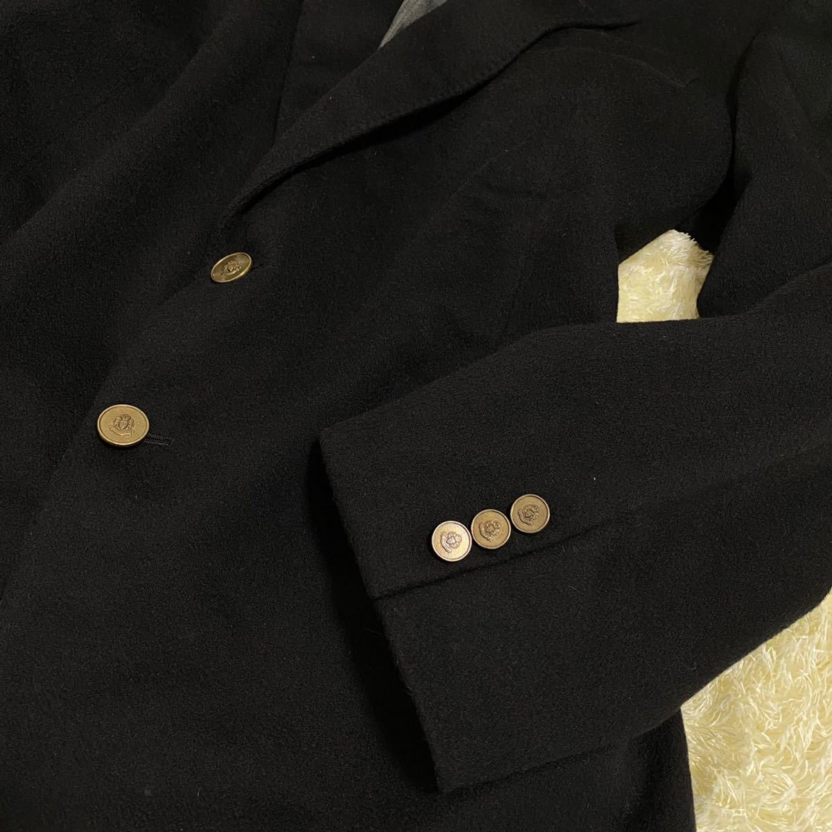 ロンナー カシミヤ100% 【輝く金ボタン】 LONNER CROMBIE クロンビー 