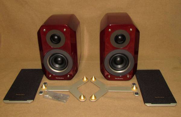 【☆Technics スピーカーシステムSB-M01/スパイク付】USED
