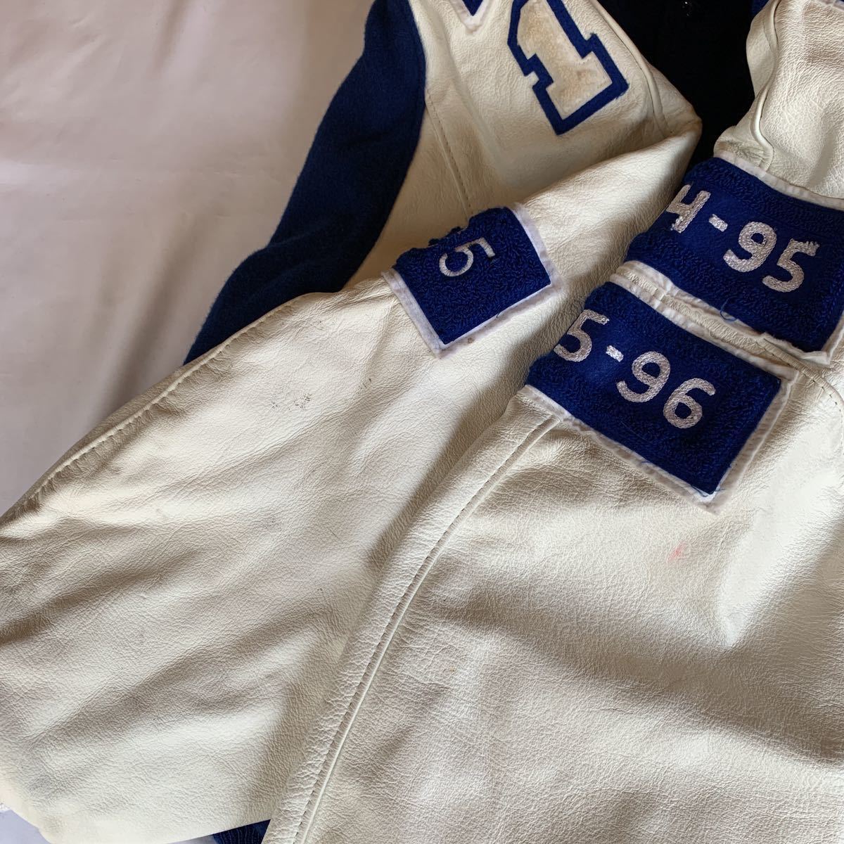 90s DeLONG VARSITY JACKET MADE IN USA デロング バーシティー 