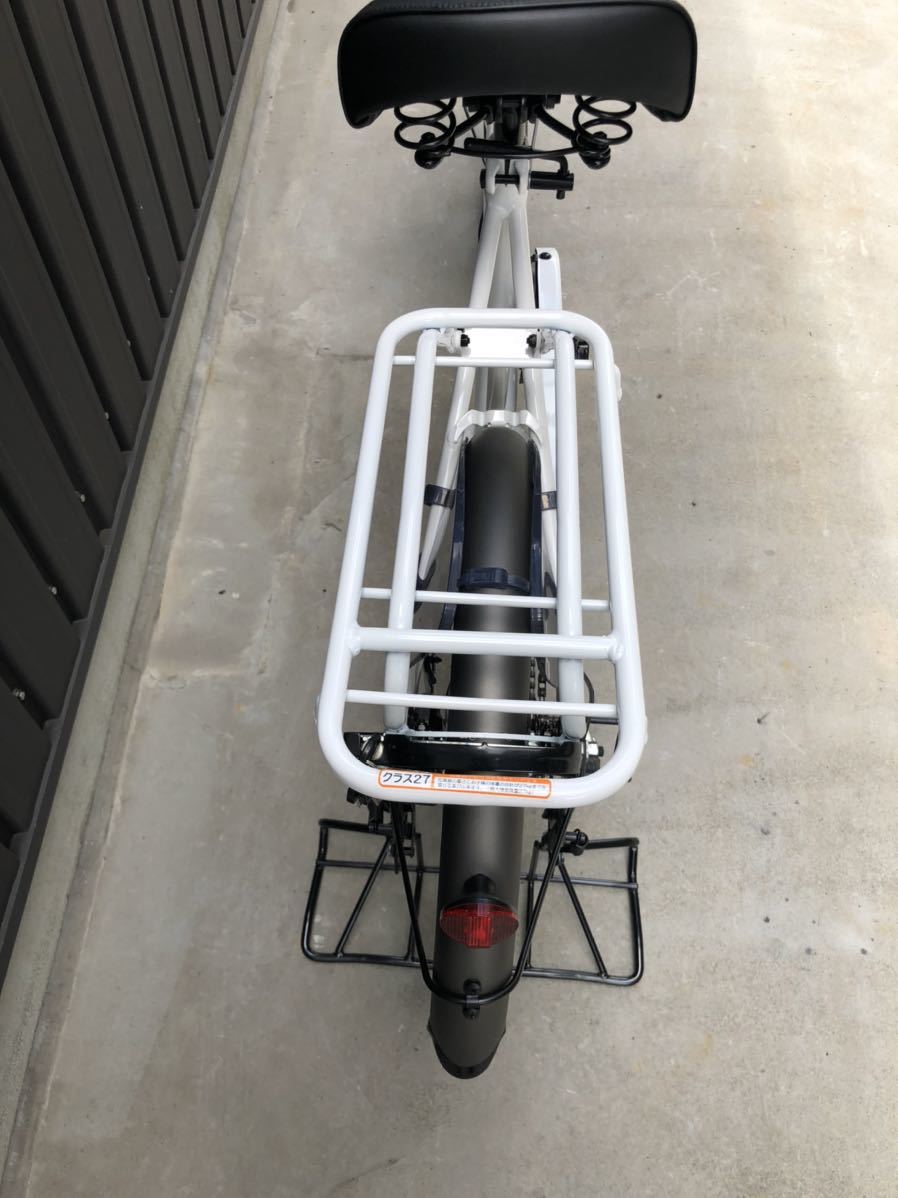 新車☆子供乗せ自転車 BAA3人乗り対応 ママフレロック ホワイト 盗難