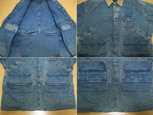 RRL 90s デニム ハンティング　カバーオールジャケット 希少 最初期モデル ! 1993年~ USA製 RRL ラルフローレン デニム