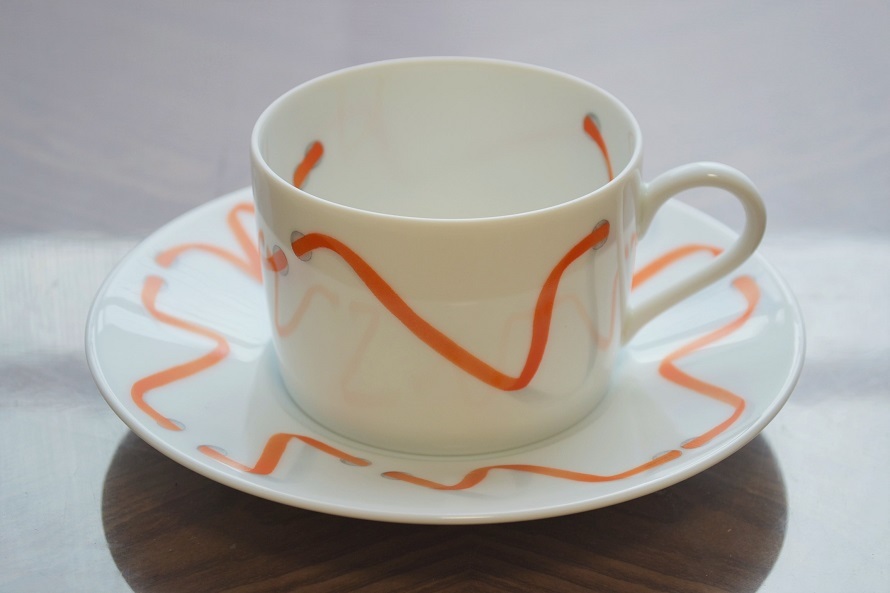HERMES エルメス Dancing Ribbons ダンシングリボン カップ＆ソーサー 