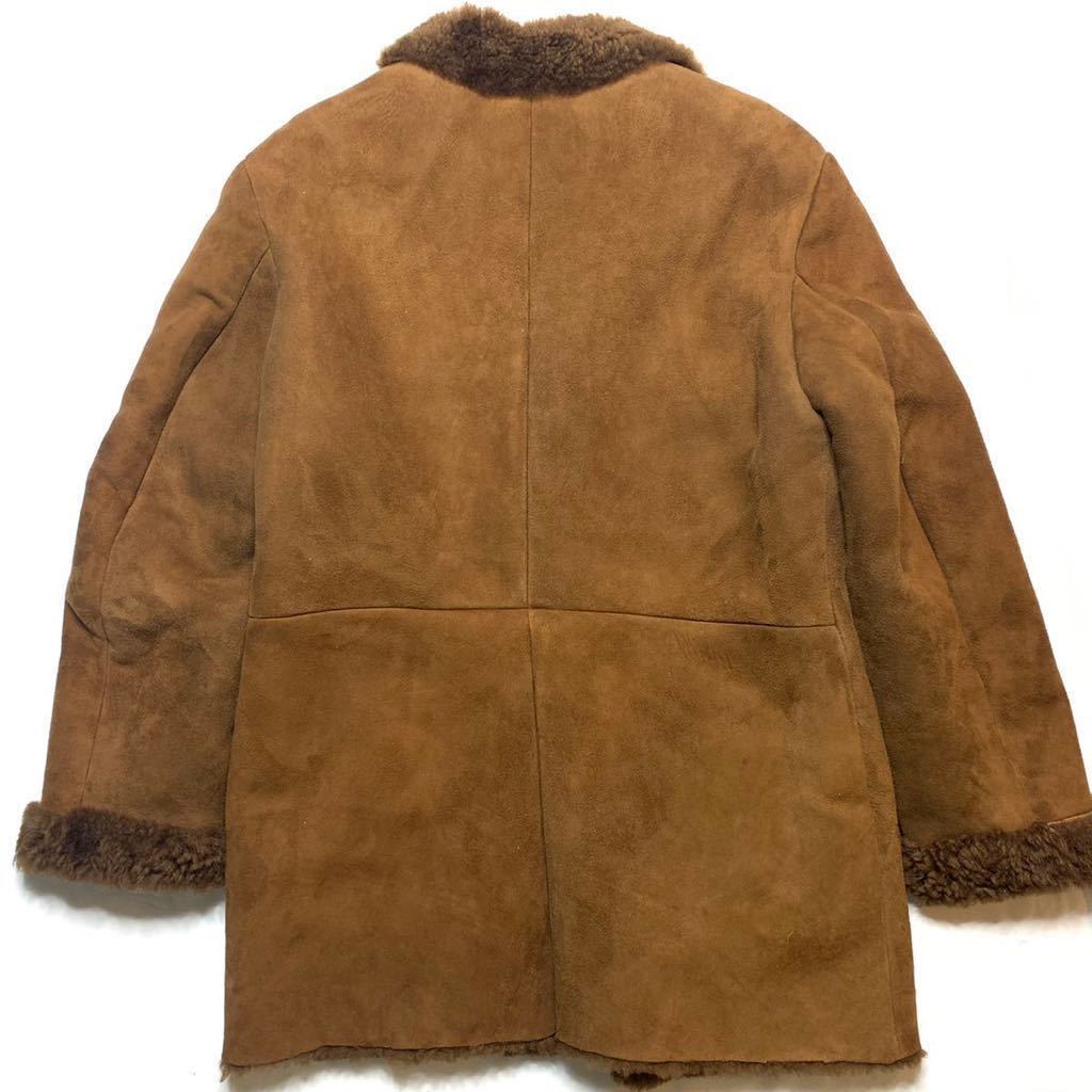 即決☆HISAO SAITO☆L 英国製 ムートンコート ヒサオサイトウ ブラウン  