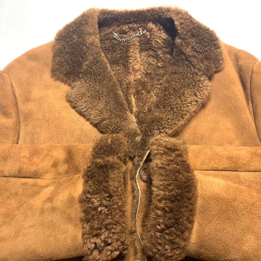 即決☆HISAO SAITO☆L 英国製 ムートンコート ヒサオサイトウ ブラウン  