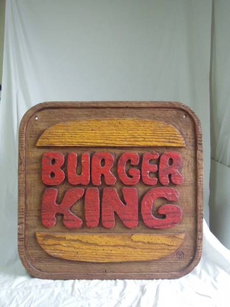 バーガーキング KING 看板 BURGER アメリカン雑貨 世田谷ベース ブリキ 