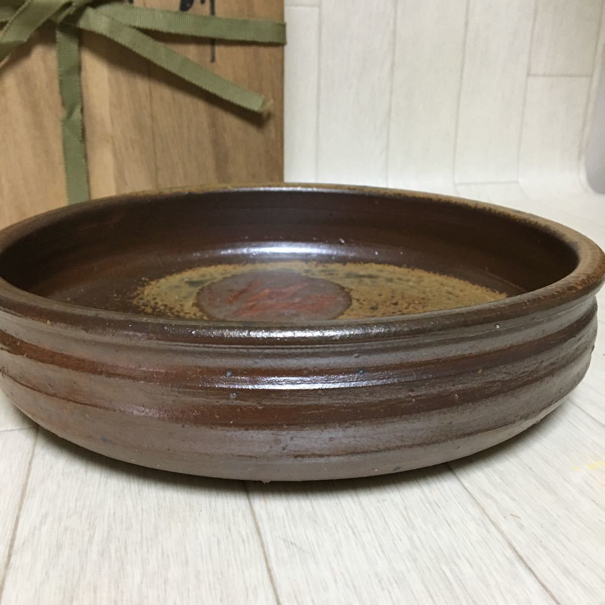 備前焼　金重窯　金重陶弘造　耳付花入　堀内宗完(兼中斎)極め箱　M　R9453 Yahoo!オークション 金重陶弘の通販 金重陶弘の値段と価格推移は？｜10