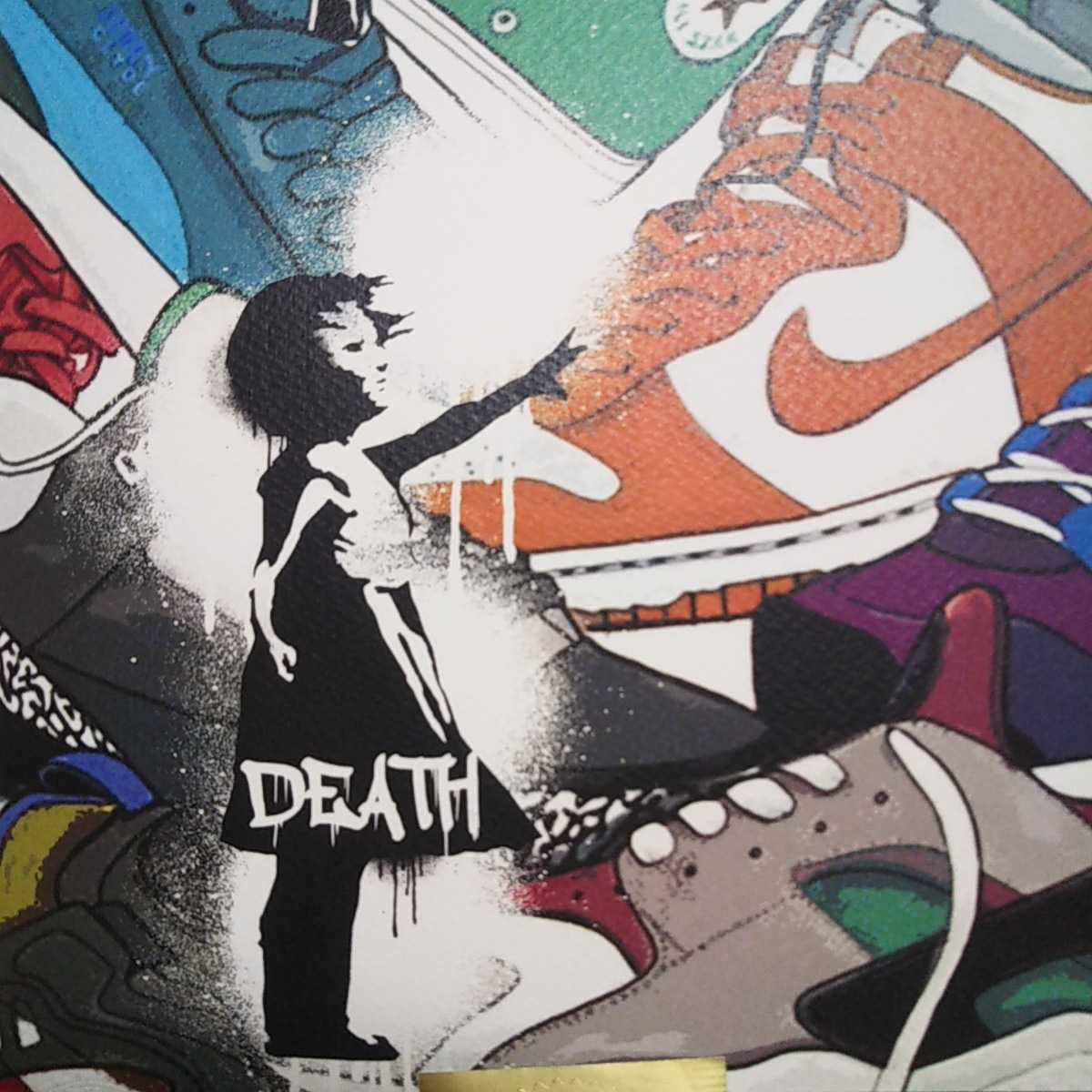 DEATH NYC 世界限定100枚 アートポスター バンクシー banksy 風船と