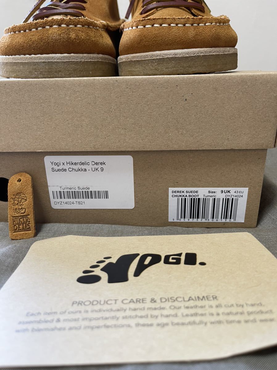 【新品】Yogi Footwear × HYKERDELIC◆DEREK SUEDE CHUKKA BOOT - TURMERIC/サイズ UK9/EU43/US10/28.0cm nigel cabourn clarks Yogi Hikerdelic Chukka YOGI | Garmentory