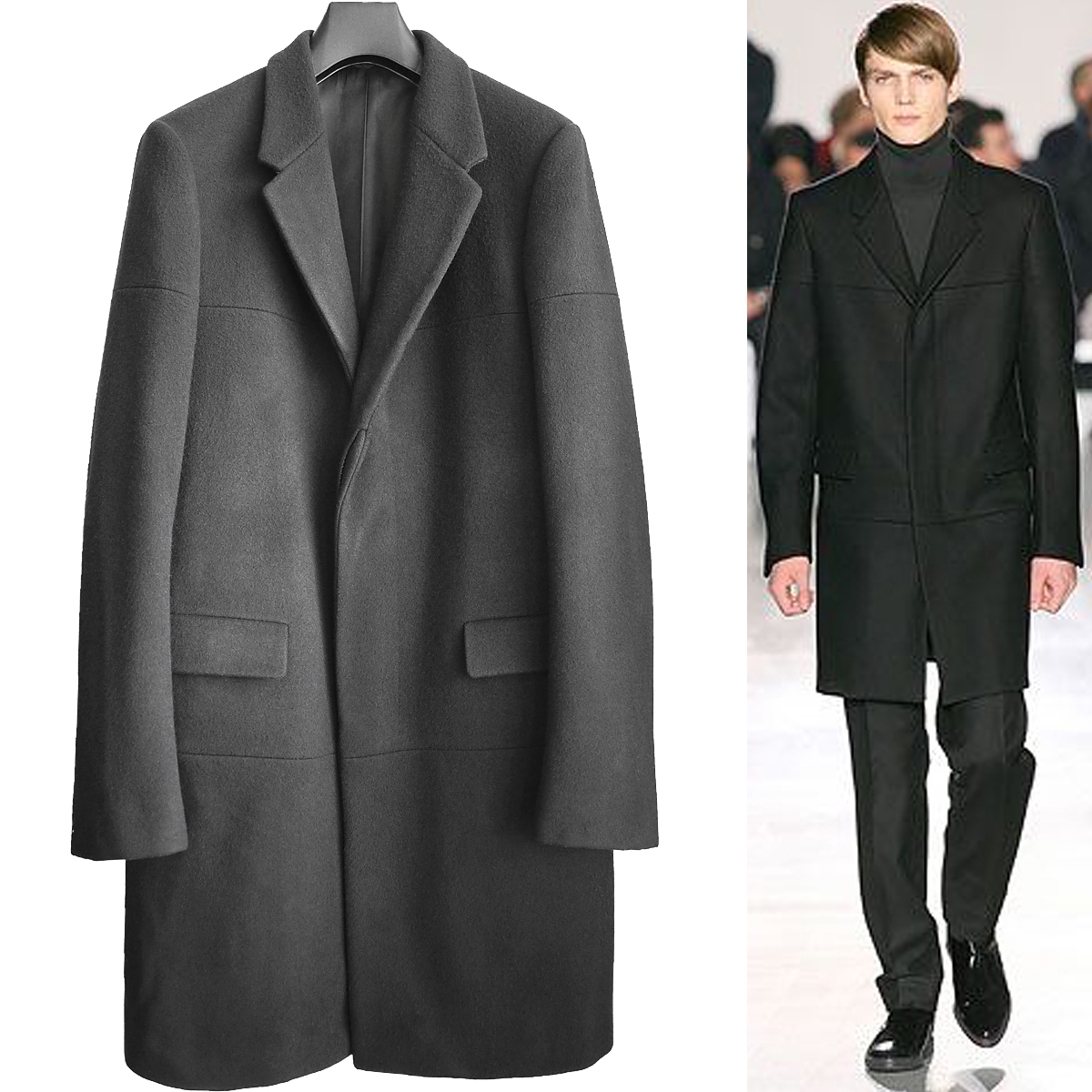 正規品 ジルサンダー JIL SANDER メルトンチェスターコート ジャケット
